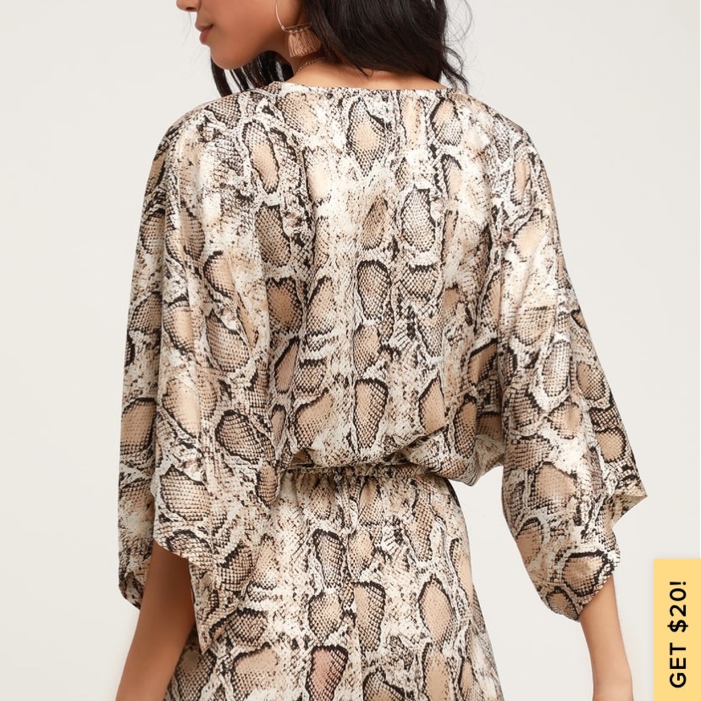 Snake Print Romper - Picture 2 of 3